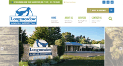 Desktop Screenshot of longmeadowvet.com